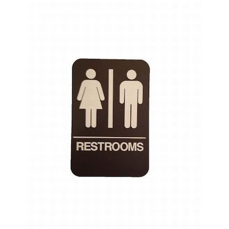 Don-Jo Men / Women ADA Brown Bathroom Sign HS906003